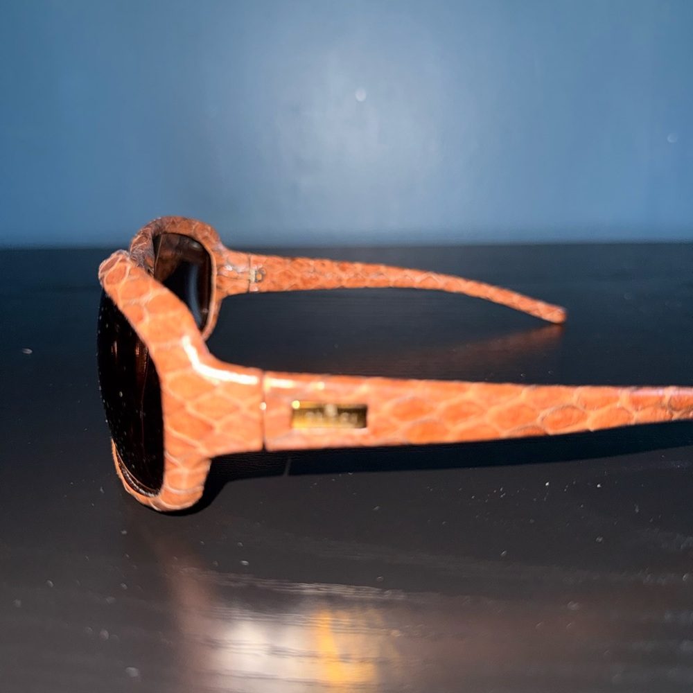 Gucci Brown Python Skin Brown Lens Sunglasses Rar… - image 5